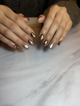 アサンタネイル(Asante nail)/お持ち込みブラウンネイル　若杉