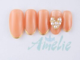 ハート/ワンカラー/フレンチ