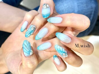 エムウィッシュ アヴァンス メルサ栄店(M.wish Avance)/アイシングアート　マリンブルー