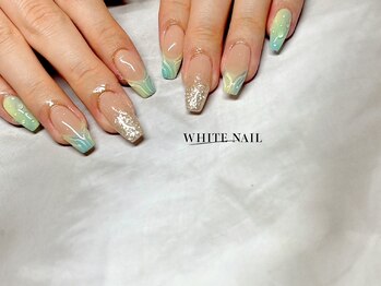 ホワイトネイル(WHITE NAIL)/持ち込み/フレンチ/パラジェル