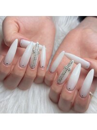 ワンカラー2本アート