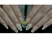 ネイルアヴァンス 京橋店(Nail AVANCE.)/イエローお花ネイル