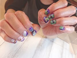 月下の白虎と龍