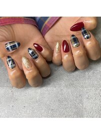 チェックネイル