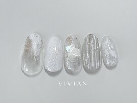 ニュアンス　ホワイトネイル