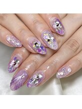 ソラール(SOLAR)/パープル夏ネイル