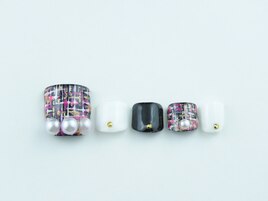 ツイード柄ネイル・フット6600円