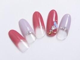 シンプル♪新春逆フレンチネイル