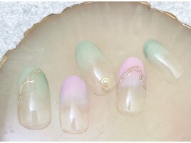 春色グラデネイル