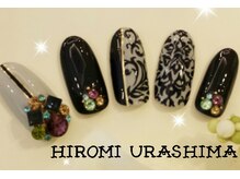 ネイルサロンシャネイル/ダマスク柄