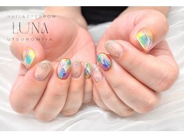 虹色ネイル☆