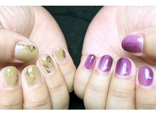 ボーホーネイルズコレクション(BOHO NAILS COLLECTION)/アシンメトリーネイル♪