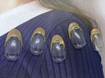 シエルネイルスタジオ 新宮店(Ciel nail studio)/【ミラーフレンチ】