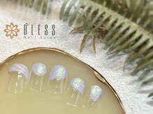 ネイルアンドアイラッシュ ブレス エスパル山形本店(BLESS)/綺麗すぎないマーメイドネイル♪