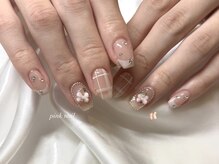 ピョルネイル 浦和(Byul Nail)/チェックピンク
