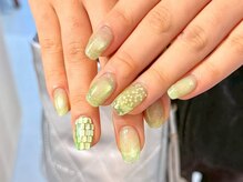 パダアット ヴァラネイル 天神南店(PADA at VALLANAIL)/グリーンマグ/ステンドグラス風