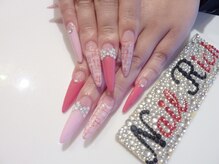 ネイル リッチ(Nail Rich)/ピンク女子ネイル☆スカルプ