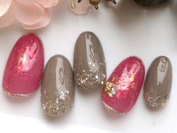 ネイルサロンアンドスクール ラフィーネ 池袋店/奥行きニュアンス◆￥7990