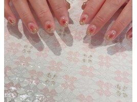 キラキラチークネイル♪