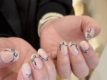 クルネ(QULNE)/リボンネイル/チークネイル