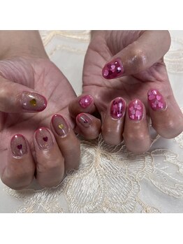 アーブル(Arbre)/アシメネイル/ハートホログラム