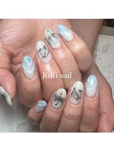 リリヘアーネイル(RiRi hair nail)/Hawaiian design