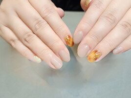 くすみカラー×べっ甲