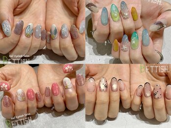 ネイルアイラッシュサロン ベティッシュ 桜木町店(Nail Eyelash Salon BETTISH)の写真/ネイルが初めての方もお任せください◎技術力の高いスタッフが勢揃い！丁寧なカウンセリングが魅力的♪