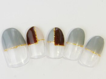 ネイルサロン ドレリッチ 大宮店(drerich)/ブロックフレンチシンプル