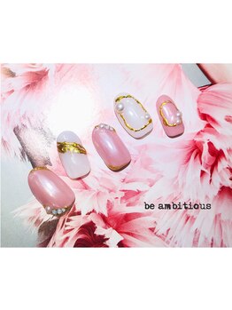 ネイルサロンアンドスクール ビーアンビシャス(be ambitious)/9月マンスリーネイル