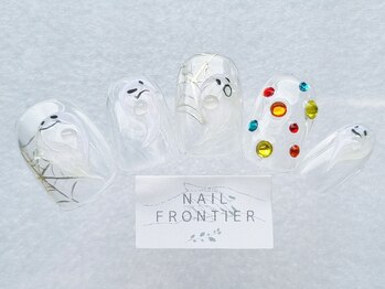 ネイルフロンティア 吉祥寺(NAIL FRONTIER)/クリアオバケハロウィン¥8980～
