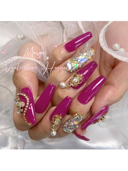 ヒスイ(Hisui)/ぎゃるネイル/ロングネイル