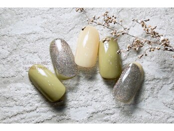 バブル シュガー バイ ネイルクローネ(bublle sugar by.nail crone)/マグネット囲みネイル