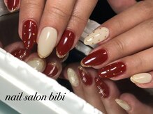 ネイルサロン ビビ(bibi)/ラメフレンチで上品なネイル