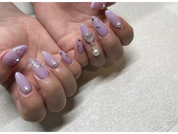 ビースタイル(B-style)/キラキラパープルネイル