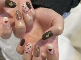バレンタインネイル ari