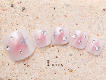 アイネイルズ 町田店(I nails)/きらきらチークフット10480円