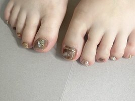 夏秋フットネイル