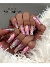 ネイルサロン ヴァレンタイン(nailsalon Valentine)/ミラー×ラメ