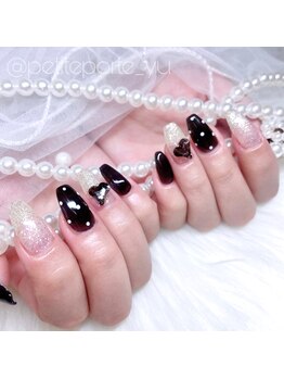 小悪魔カワイイ☆黒ドットネイル