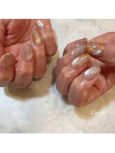 ネイルサロンリュクス (nailsalon Luxe)/水光フラワーデザイン