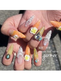 海柄夏ネイル～