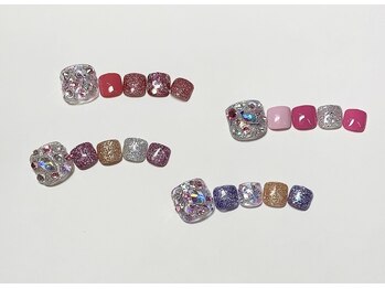 アイリッシュネイル 久屋大通店(Irish Nail)/フットキラキラストーンアート