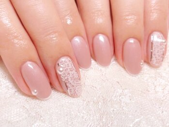 ネイルマジック 仙台一番町店(NAIL MAJIC)/フレンチレースネイル☆¥8800