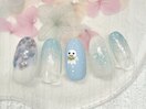 紫陽花ネイル