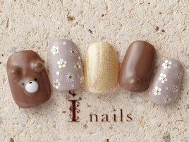 ぷっくりクマさんネイル10480円