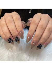 シースルー×リボン