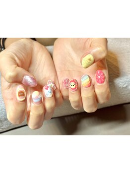 手描きアートが得意なサロン