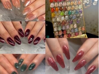 ロゼ(ROSE)の写真/【人気なカラーやパーツが充実】自分らしさ際立つオリジナルネイルをROSEで楽しもう♪デザイン提案も可能◎