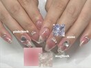 pink nail  by浅川